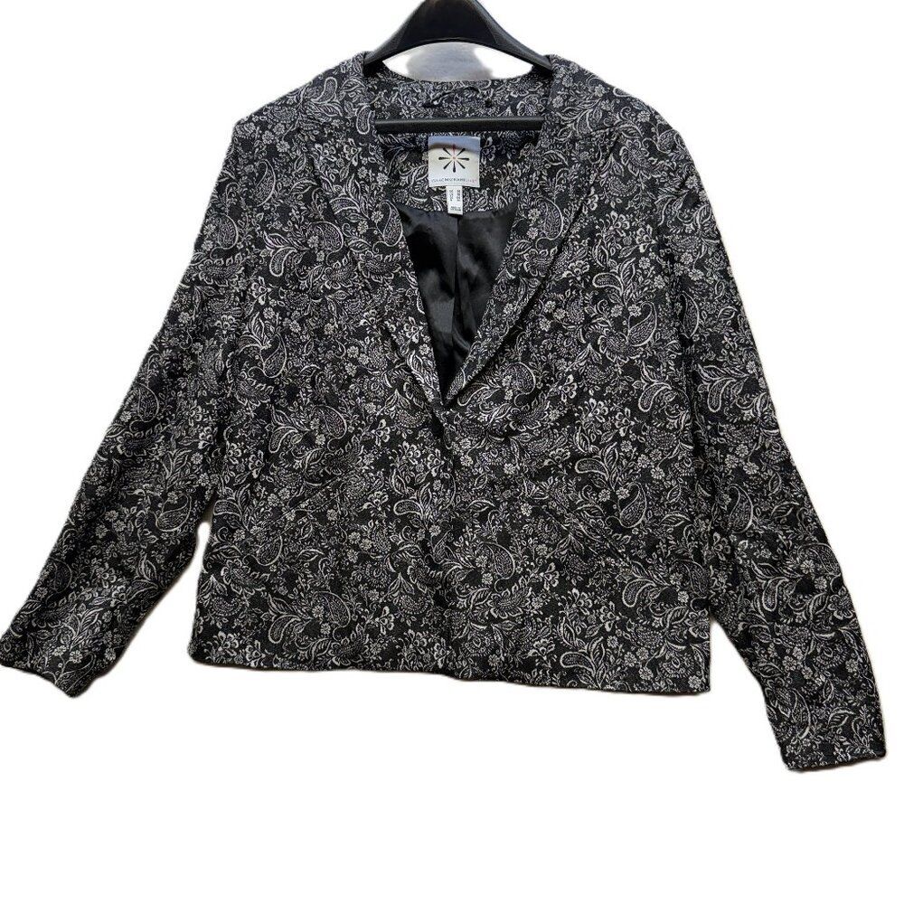 Isaac Mizrahi Live Paisley Print Blazer Women’s size 14